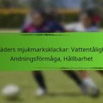Allväders mjukmarksklackar: Vattentålighet, Andningsförmåga, Hållbarhet