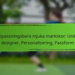 Anpassningsbara mjuka markskor: Unika designer, Personalisering, Passform