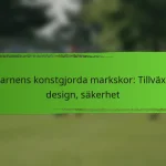 Barnens konstgjorda markskor: Tillväxt, design, säkerhet