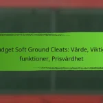 Budget Soft Ground Cleats: Värde, Viktiga funktioner, Prisvärdhet
