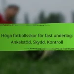 Höga fotbollsskor för fast underlag: Ankelstöd, Skydd, Kontroll