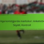 Höga konstgjorda markskor: Ankelstöd, Skydd, Kontroll