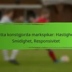 Lätta konstgjorda markspikar: Hastighet, Smidighet, Responsivitet