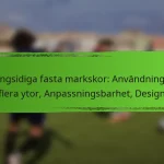 Mångsidiga fasta markskor: Användning på flera ytor, Anpassningsbarhet, Design