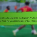 Mångsidiga konstgjorda markspikar: Användning på flera ytor, Anpassningsförmåga, Design
