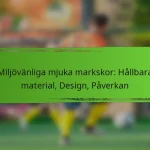 Miljövänliga mjuka markskor: Hållbara material, Design, Påverkan