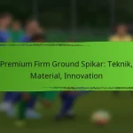 Premium Firm Ground Spikar: Teknik, Material, Innovation