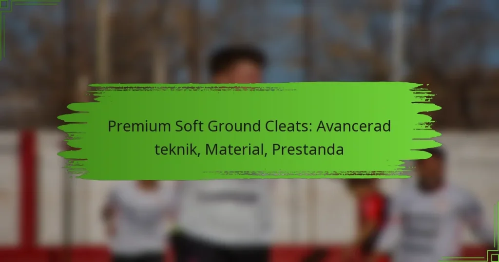 Premium Soft Ground Cleats: Avancerad teknik, Material, Prestanda