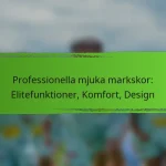 Professionella mjuka markskor: Elitefunktioner, Komfort, Design