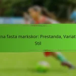 Vuxna fasta markskor: Prestanda, Variation, Stil